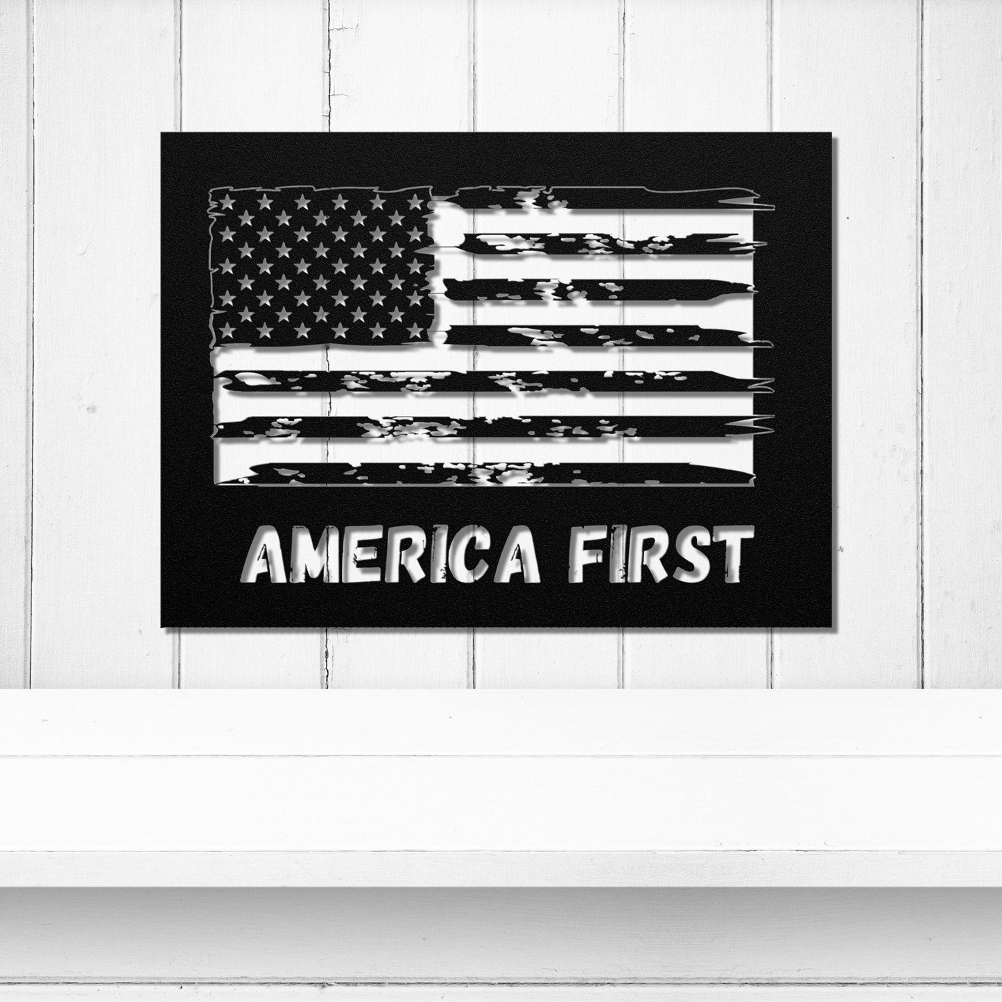 America First Metal Sign