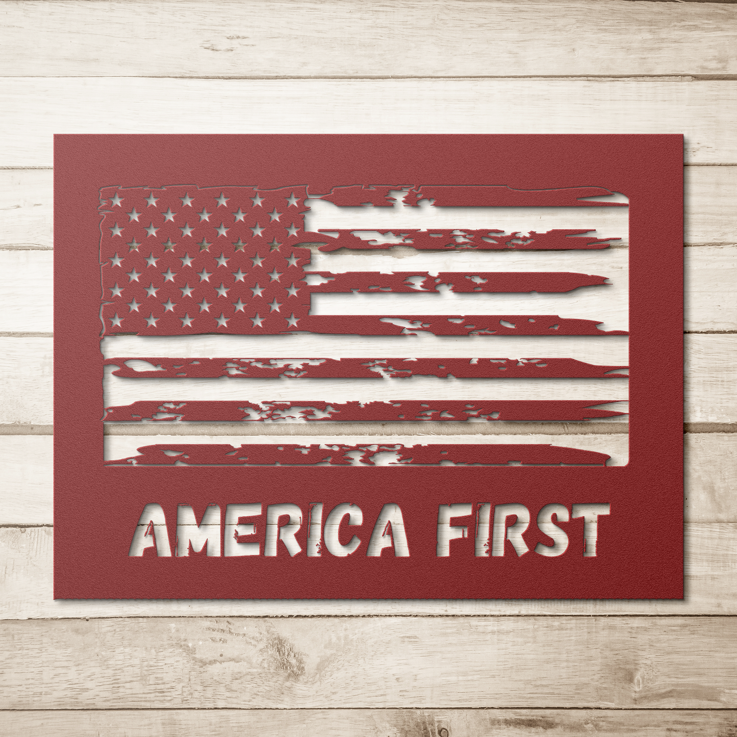 America First Metal Sign