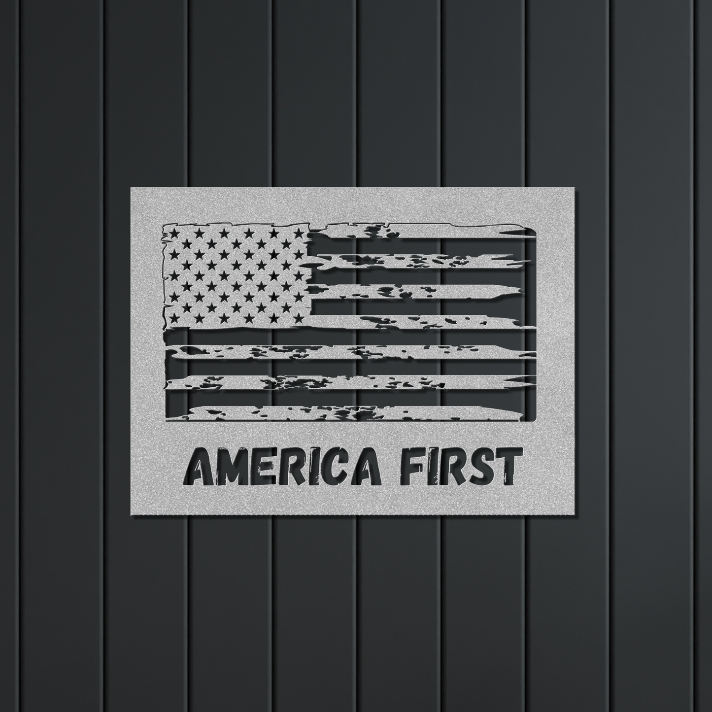 America First Metal Sign