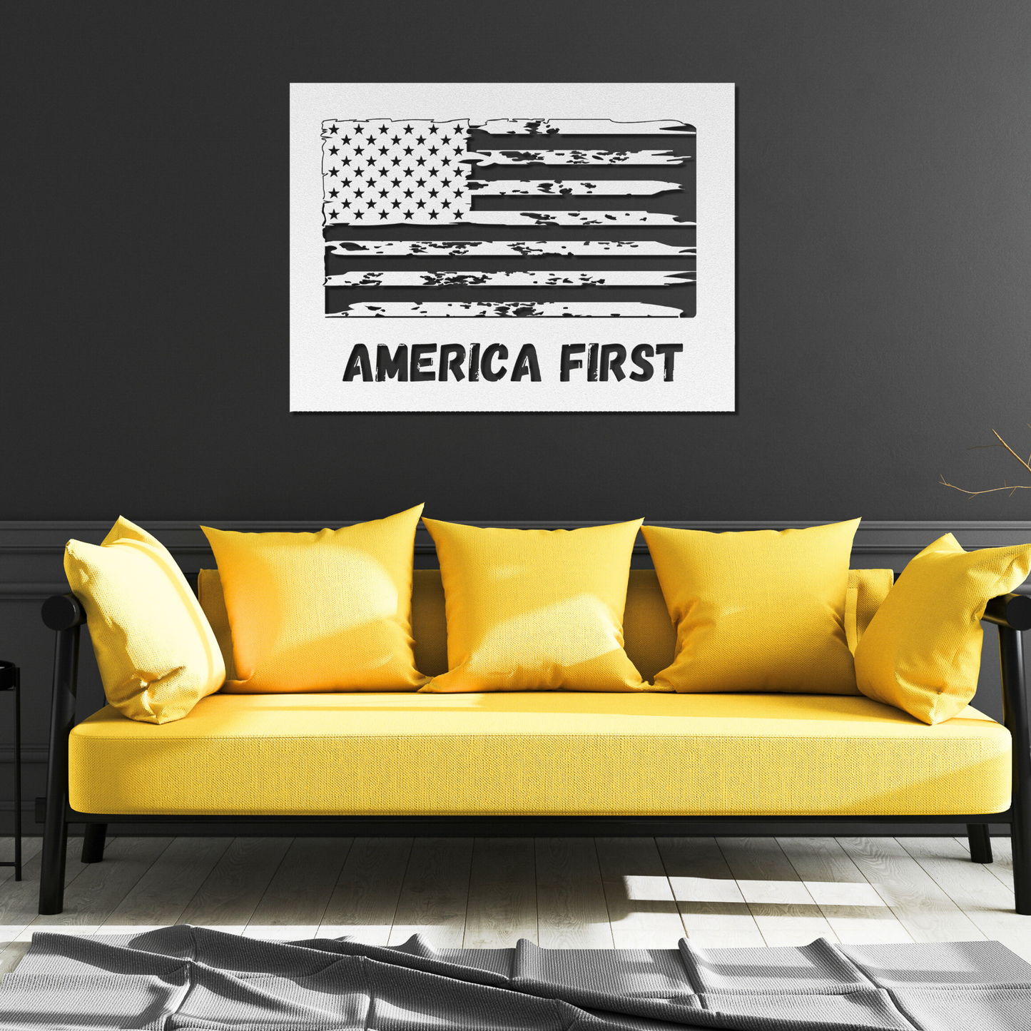 America First Metal Sign